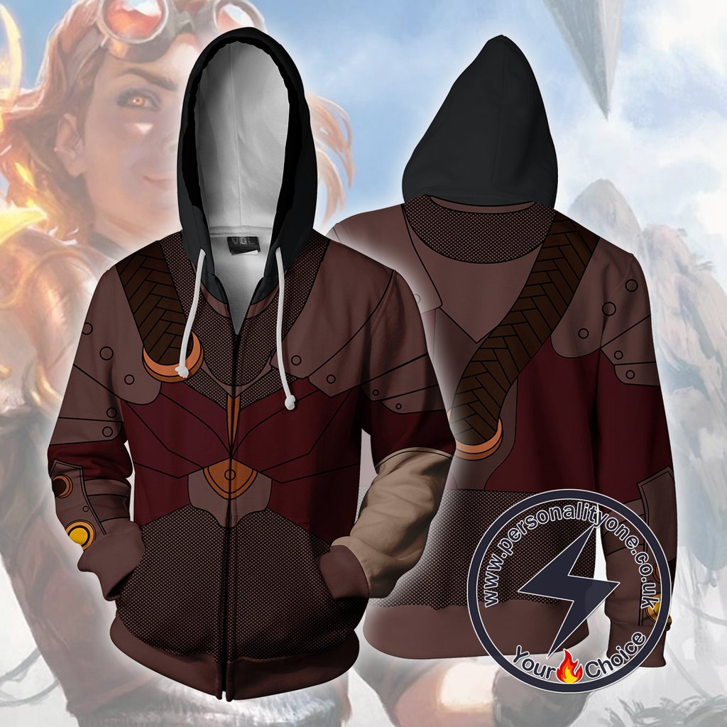 Magic The Gathering Hoodies - Chandra Zip Up Hoodie Jacket
